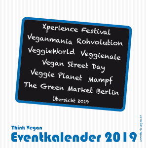 Think Vegan Eventkalender 2019