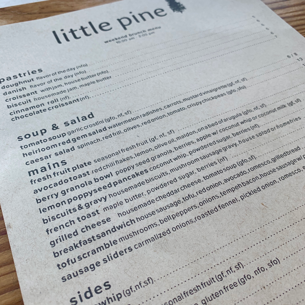 Little Pine . Veganes Restaurant