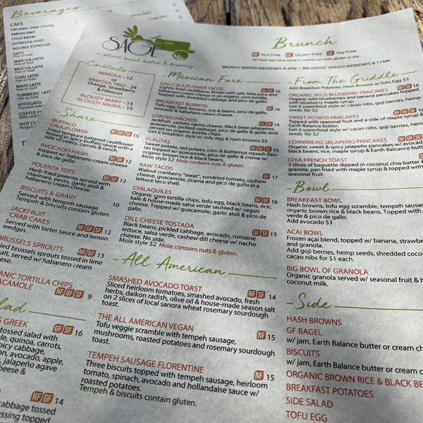 SAGE VEGAN BISTRO . Veganes Restaurant und Brauerei