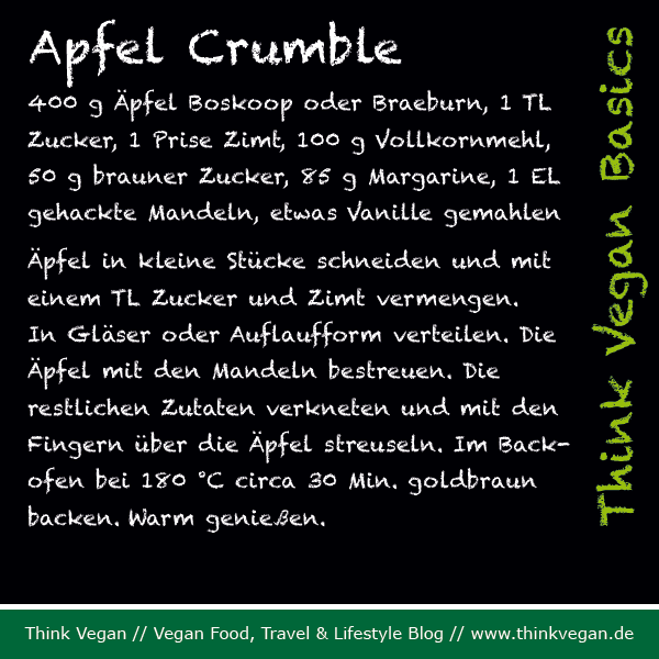 Think Vegan Basics Apfel Crumble