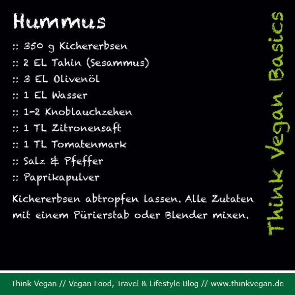 Think Vegan Basics Hummus