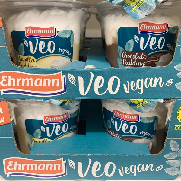Ehrmann Veo Vegan Vanillepudding mit Sahne