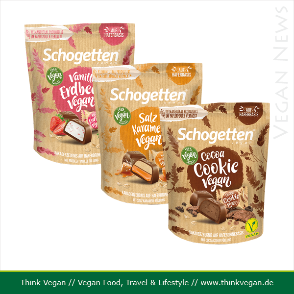 Schogetten in drei veganen Sorten